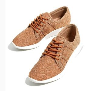 Rose Gold Sparkly Sneakers from ZARA